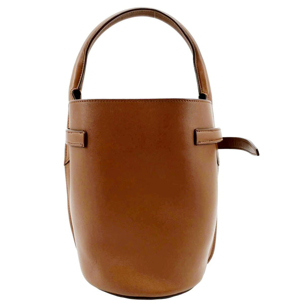 CELINE Big Bag Nano Bucket Leather Shoulder Bag Tan