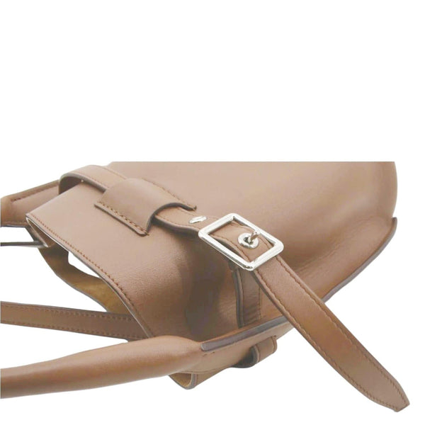 CELINE Big Bag Nano Bucket Leather Shoulder Bag Tan