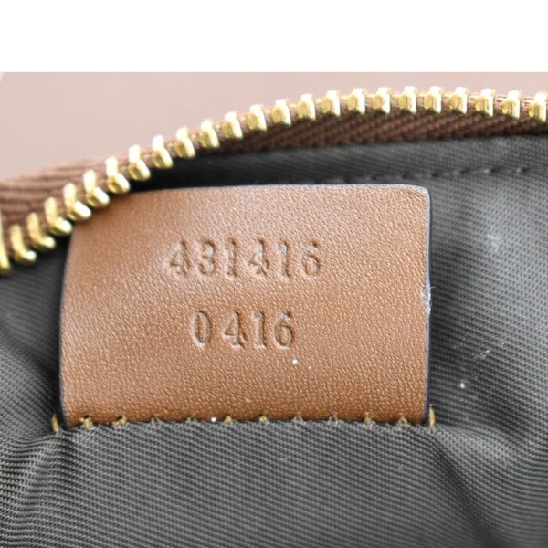 GUCCI King Snake Hummingbird GG Supreme Embroidered Clutch Bag Beige 431416