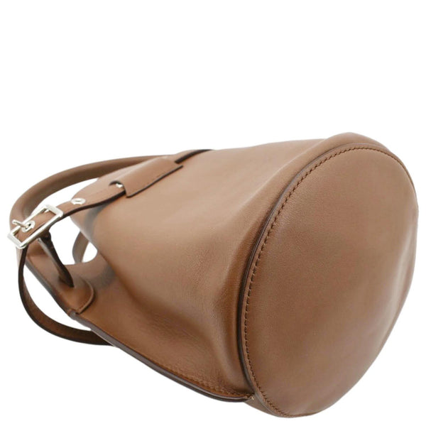 CELINE Big Bag Nano Bucket Leather Shoulder Bag Tan