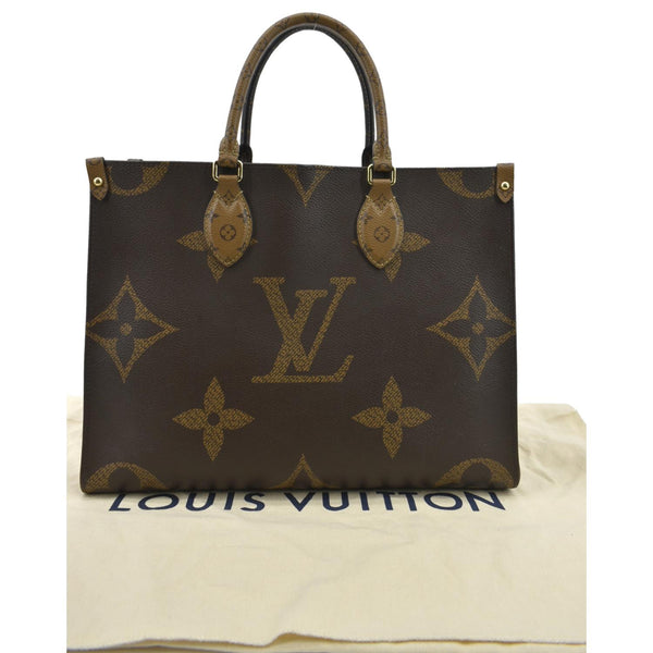 Louis Vuitton Onthego MM Giant Canvas Tote Shoulder Bag - Back