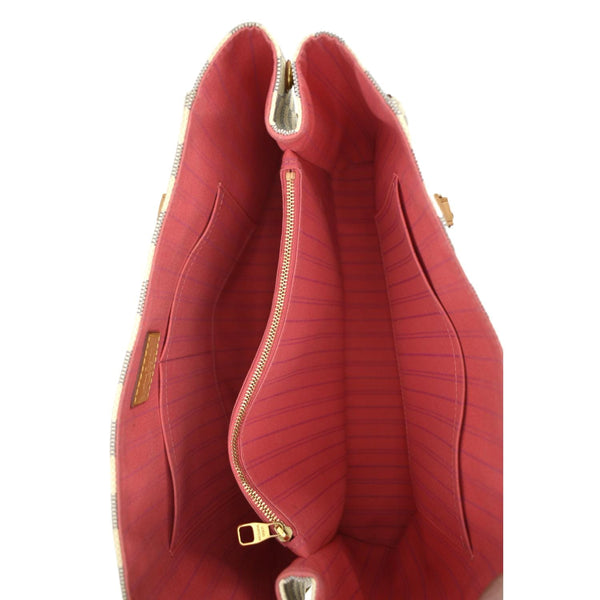 LOUIS VUITTON Calvi Damier Azur Shoulder Bag White