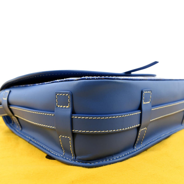 GOYARD Belvedere PM Canvas Messenger Bag Blue