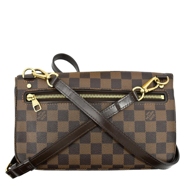 LOUIS VUITTON Hoxton PM Damier Ebene Crossbody Bag Brown
