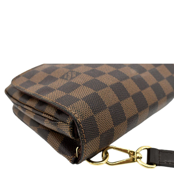 LOUIS VUITTON Hoxton PM Damier Ebene Crossbody Bag Brown