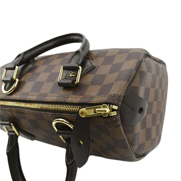 LOUIS VUITTON Speedy 25 Damier Ebene Satchel Bag Brown