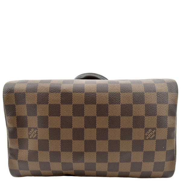 LOUIS VUITTON Speedy 25 Damier Ebene Satchel Bag Brown