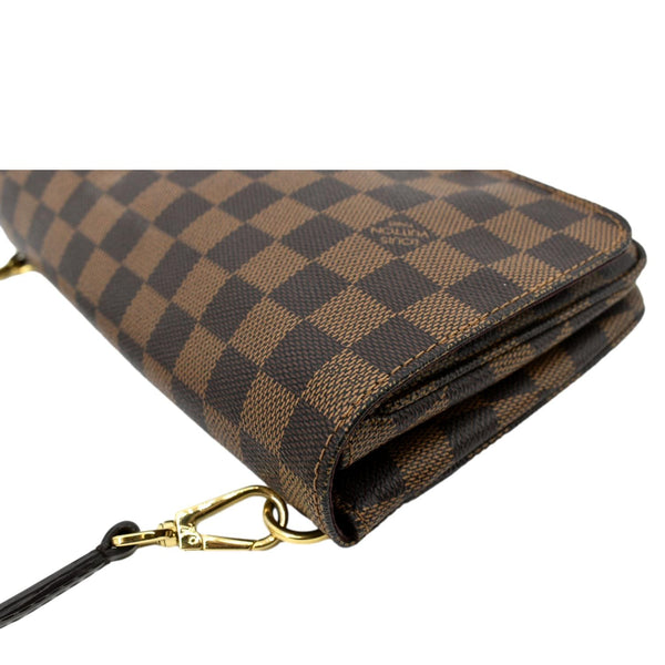 LOUIS VUITTON Hoxton PM Damier Ebene Crossbody Bag Brown