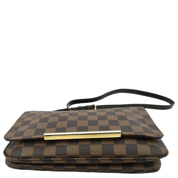LOUIS VUITTON Hoxton PM Damier Ebene Crossbody Bag Brown