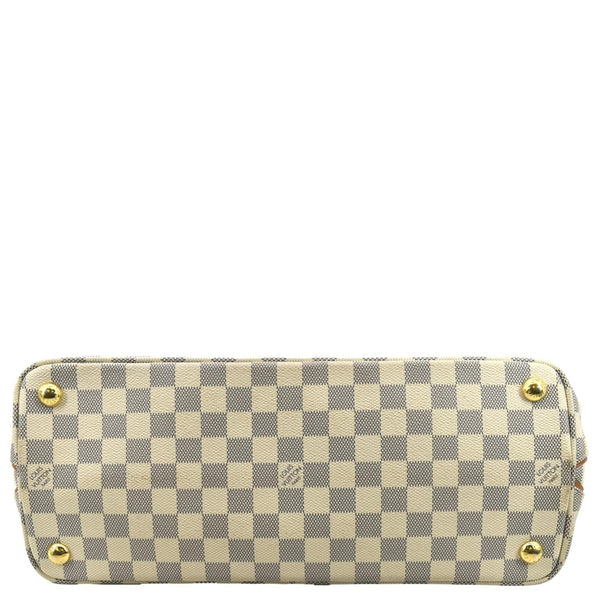 LOUIS VUITTON Calvi Damier Azur Shoulder Bag White