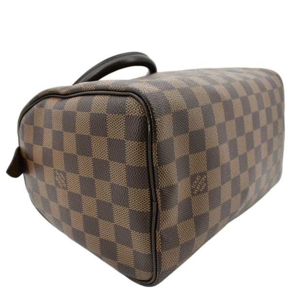LOUIS VUITTON Speedy 25 Damier Ebene Satchel Bag Brown