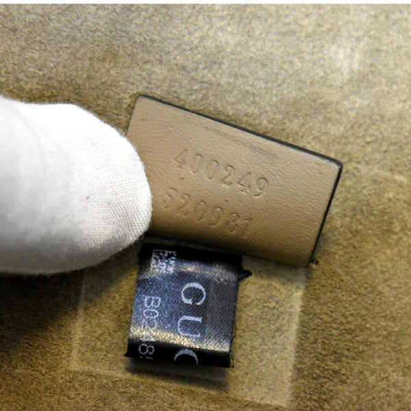 GUCCI Dionysus Small GG Supreme Canvas Shoulder Bag Beige 400249