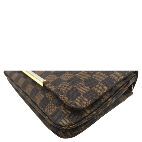 LOUIS VUITTON Hoxton PM Damier Ebene Crossbody Bag Brown