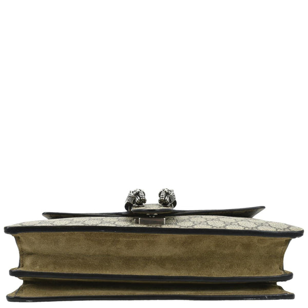 GUCCI Dionysus Small GG Supreme Canvas Shoulder Bag Beige 400249