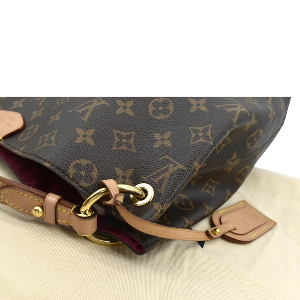 LOUIS VUITTON Graceful PM Monogram Canvas Shoulder Bag Brown