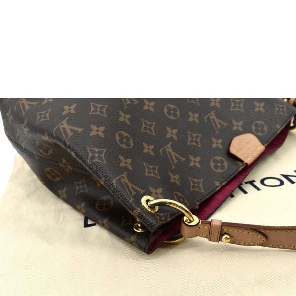 LOUIS VUITTON Graceful PM Monogram Canvas Shoulder Bag Brown