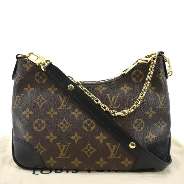 LOUIS VUITTON Boulogne NM Monogram Canvas Shoulder Bag Brown