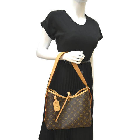 Louis Vuitton Carryall PM Monogram Canvas Shoulder Bag - Full View