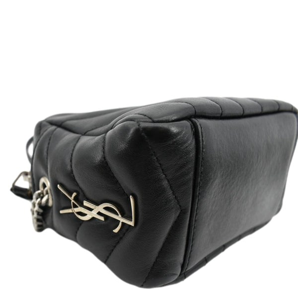 Yves Saint Laurent Y Mini Quilted Leather Camera Bag - Left Side