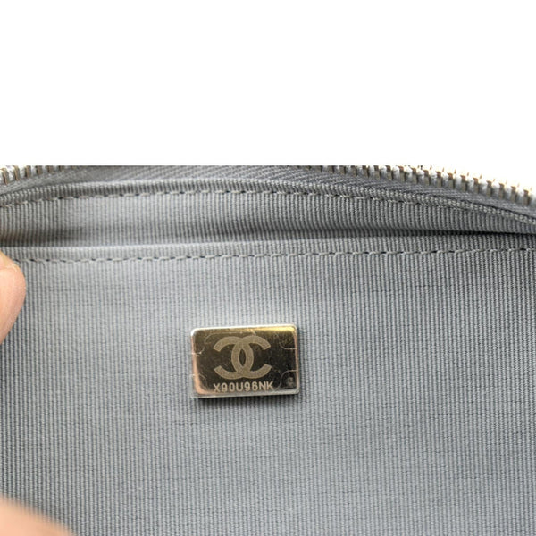 CHANEL Like a Wallet Quilted Lambskin Leather Shoulder Bag Gunmetal Metallic