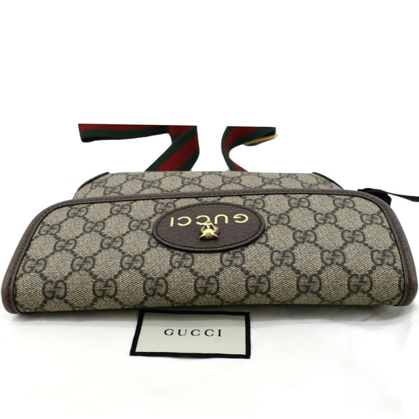 Gucci Neo Vintage GG Monogram Canvas Belt Bag Beige - Top