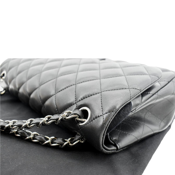 Chanel Classic Medium Double Flap Leather Shoulder Bag - Top Left