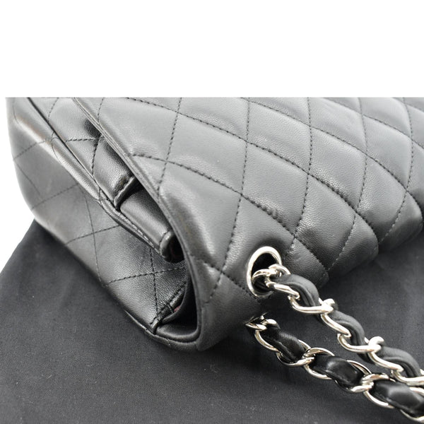 Chanel Classic Medium Double Flap Leather Shoulder Bag - Top Right