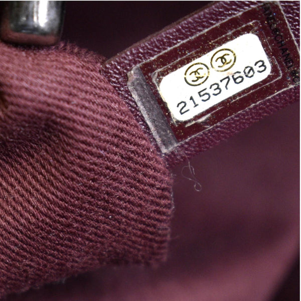 CHANEL Glazed Aged Calfskin Distressed Tote Shoulder Bag Blue