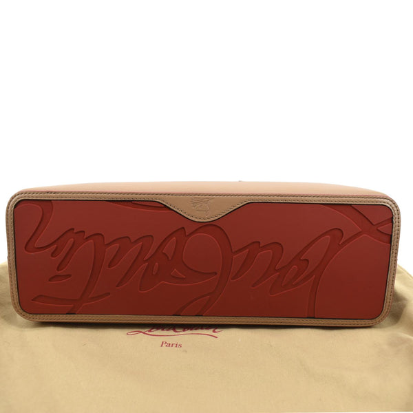 CHRISTIAN LOUBOUTIN Cabata Small Empire Paris Leather Tote Bag Beige