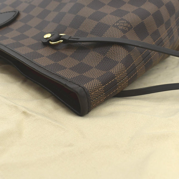 LOUIS VUITTON Neverfull GM Damier Ebene Tote Shoulder Bag Brown
