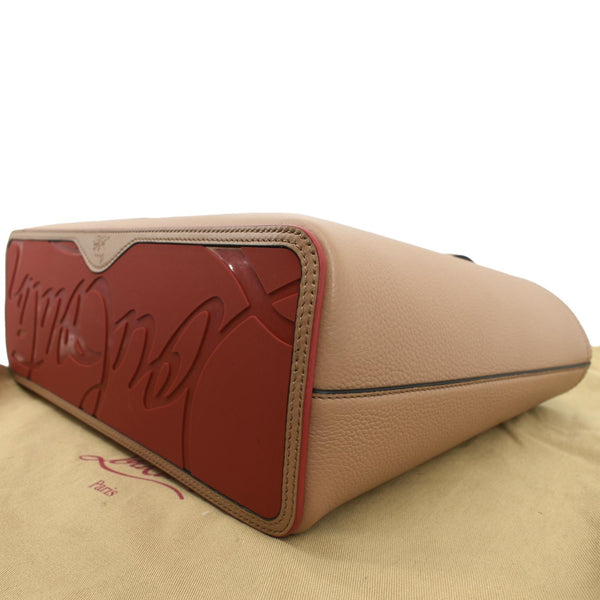 CHRISTIAN LOUBOUTIN Cabata Small Empire Paris Leather Tote Bag Beige