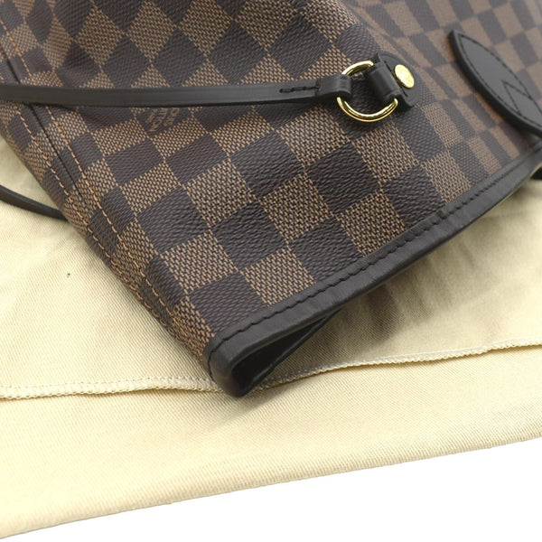 LOUIS VUITTON Neverfull GM Damier Ebene Tote Shoulder Bag Brown
