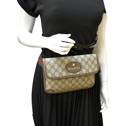 Gucci Neo Vintage GG Monogram Canvas Belt Bag Beige - Full View