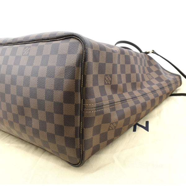 LOUIS VUITTON Neverfull GM Damier Ebene Tote Shoulder Bag Brown