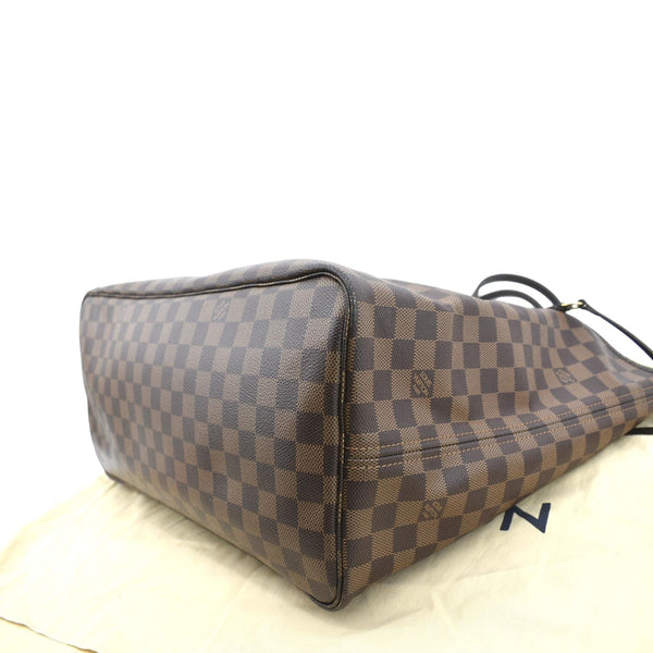 LOUIS VUITTON Neverfull GM Damier Ebene Tote Shoulder Bag Brown