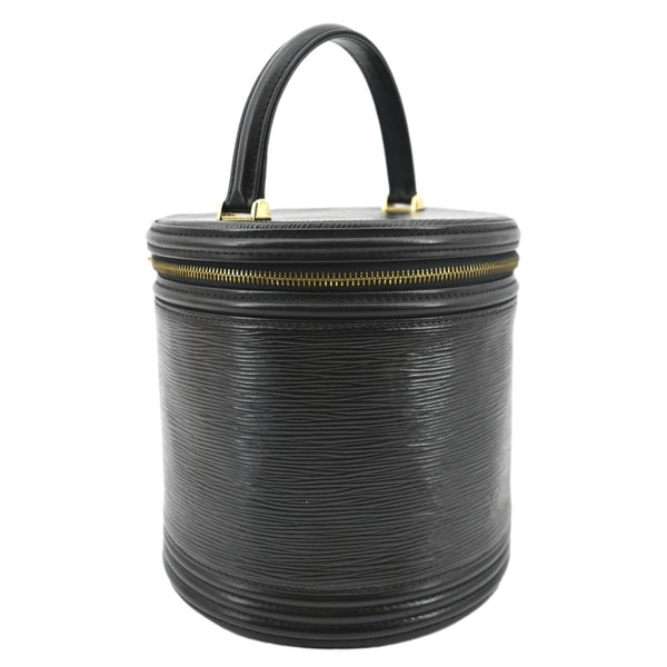 Louis Vuitton Cannes Epi Leather Vanity Bag Black - Left Side