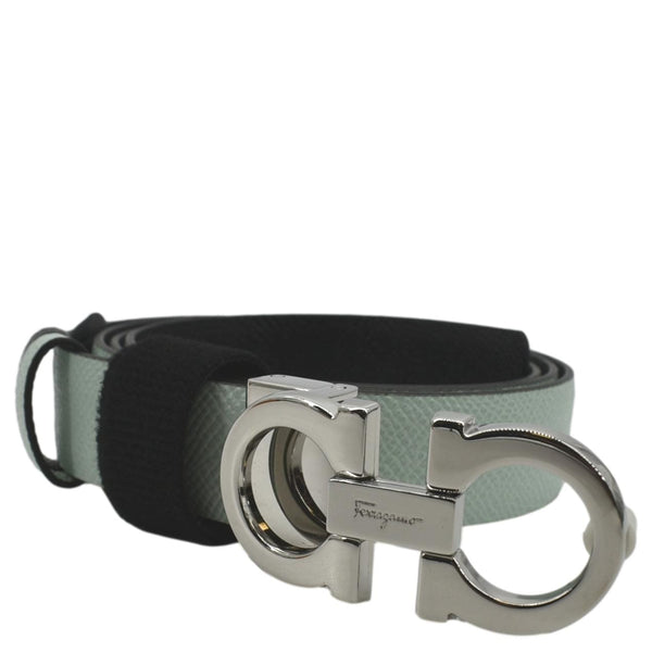 Salvatore Ferragamo Gancini Buckle Belt Black/Mint - Buckle