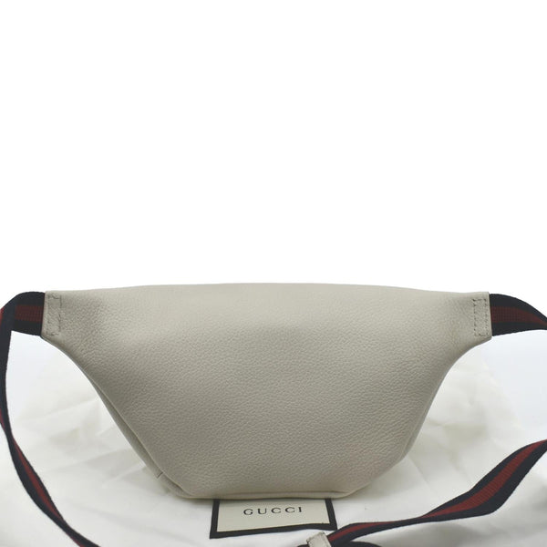 GUCCI Print Small Leather Belt Waist Bum Bag White 527792