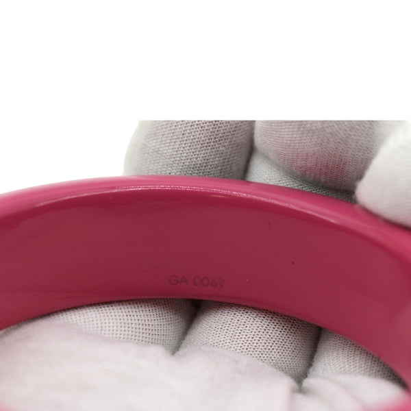 Louis Vuitton Bangle Monogram Lacquer Wood Bracelet - Serial Number