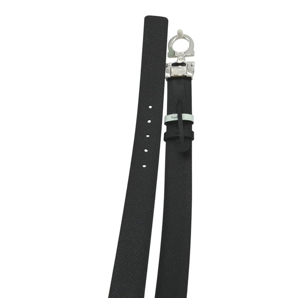 Salvatore Ferragamo Gancini Buckle Belt Black/Mint - Backside