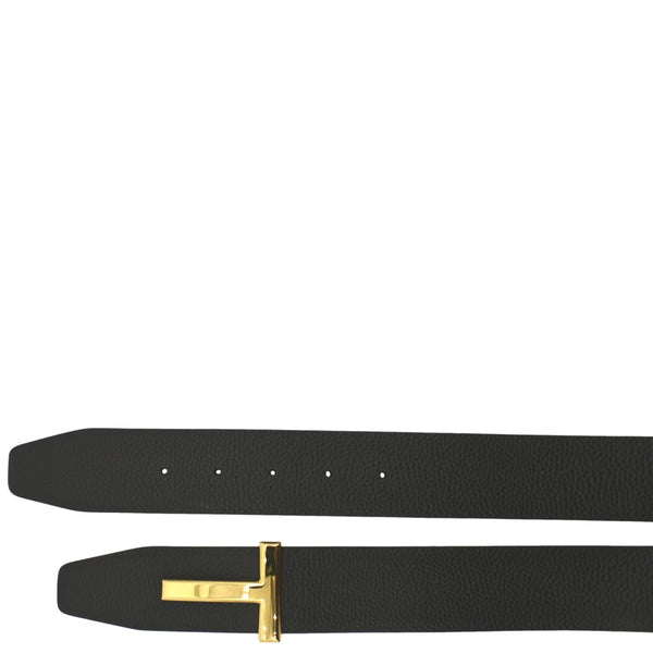 Tom Ford T Icon Reversible Leather Belt Black Size 110 - Straight