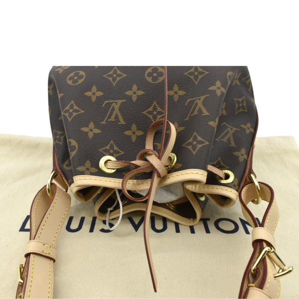 Louis Vuitton Noe BB Monogram Canvas Shoulder Bag Brown - Top