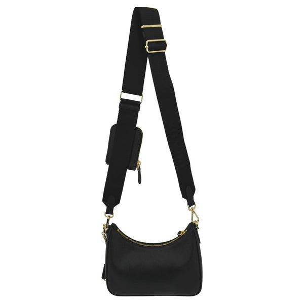 PRADA Re-Edition 2005 Saffiano Leather Shoulder Bag Black