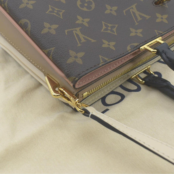 LOUIS VUITTON Millefeuille Monogram Canvas Shoulder Bag Sesame Peche