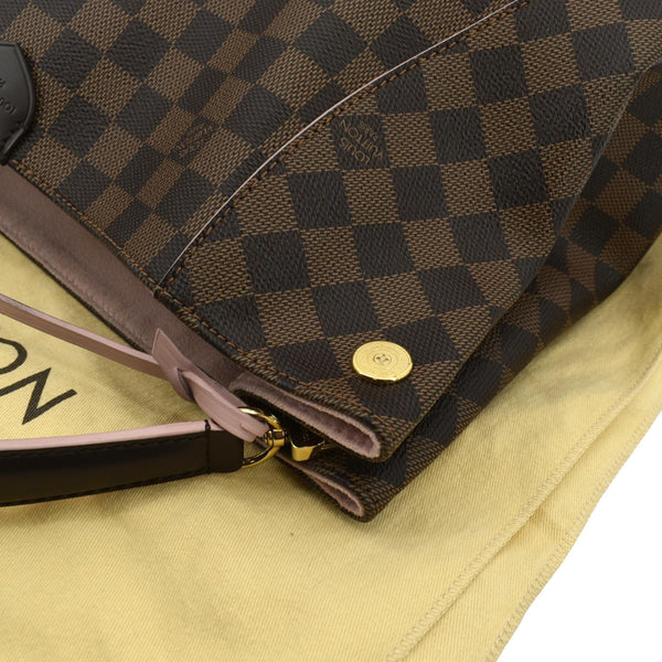 Louis Vuitton Caissa Damier Ebene Hobo Bag Rose - Top Left
