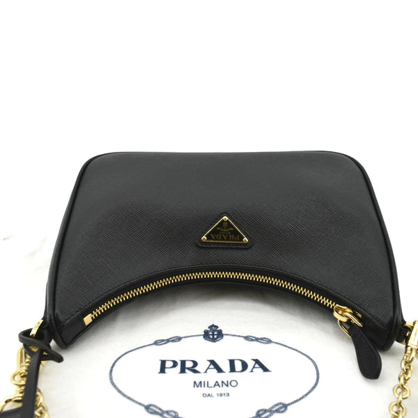 PRADA Re-Edition 2005 Saffiano Leather Shoulder Bag Black