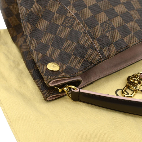 Louis Vuitton Caissa Damier Ebene Hobo Bag Rose - Top Right