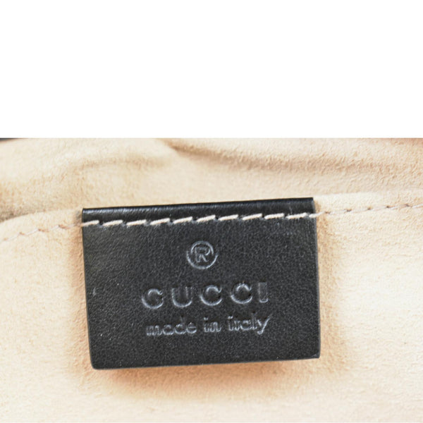 Gucci GG Marmont Mini Leather Shoulder Bag Black - Made In Italy