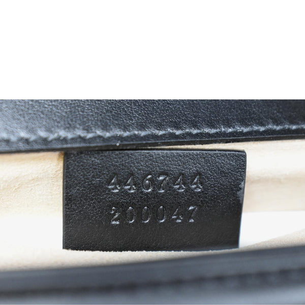 Gucci GG Marmont Mini Leather Shoulder Bag Black - Serial Number