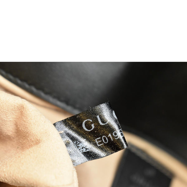 Gucci GG Marmont Mini Leather Shoulder Bag Black - Tag